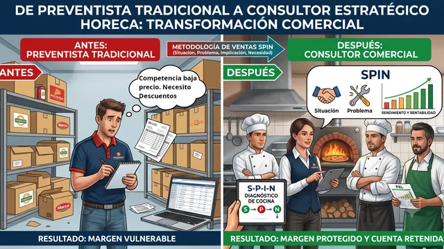 Más allá del Precio por Kilo: Implementando SPIN Selling en la Distribución Food Service